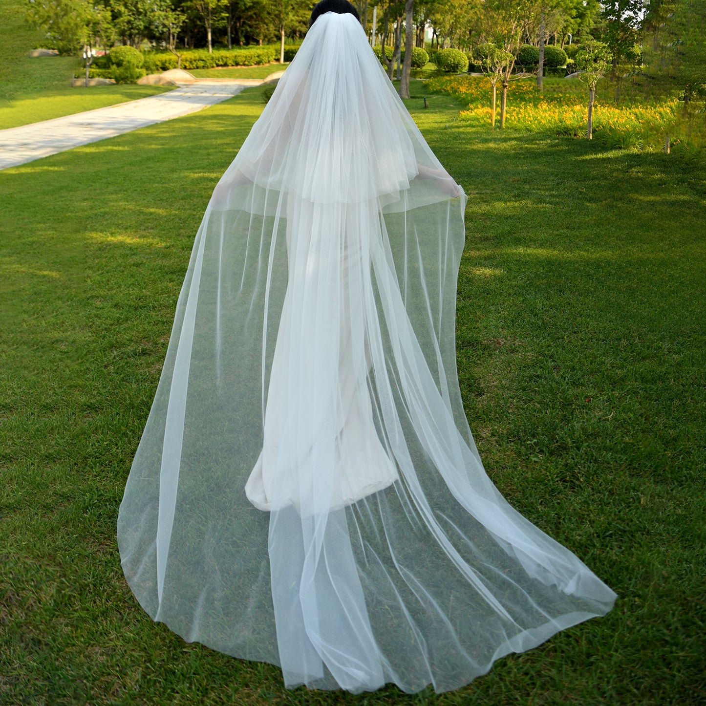 M171-I ivory mesh hair comb