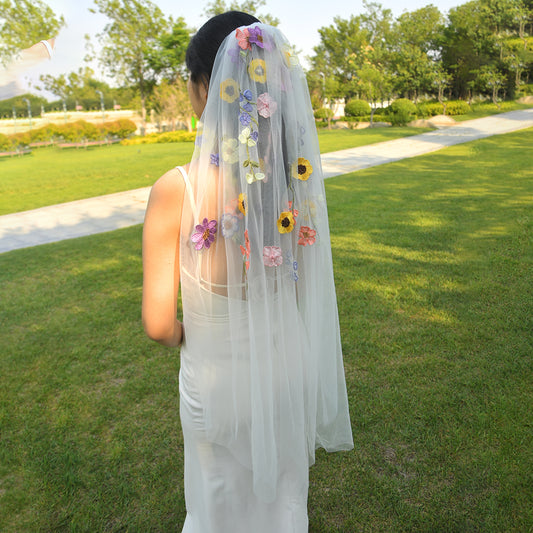 M172-I red lace mesh hair comb