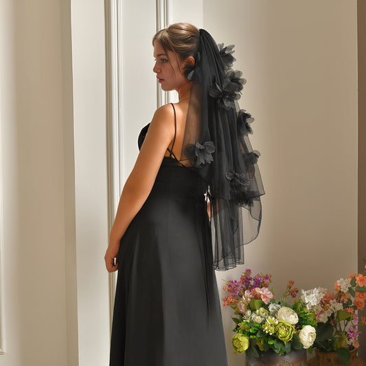 M178 black mesh veil