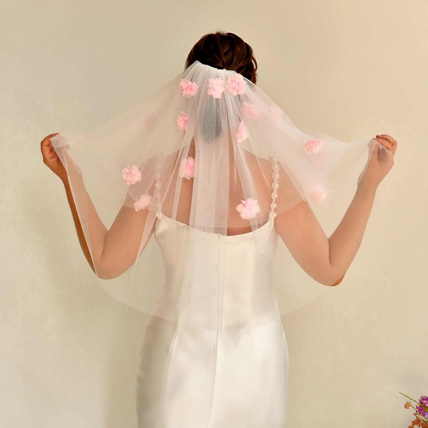 M180-I pink mesh hair comb