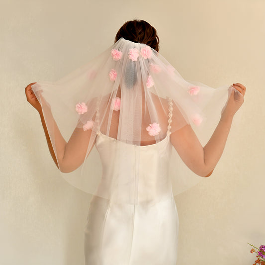 M180-I pink mesh hair comb