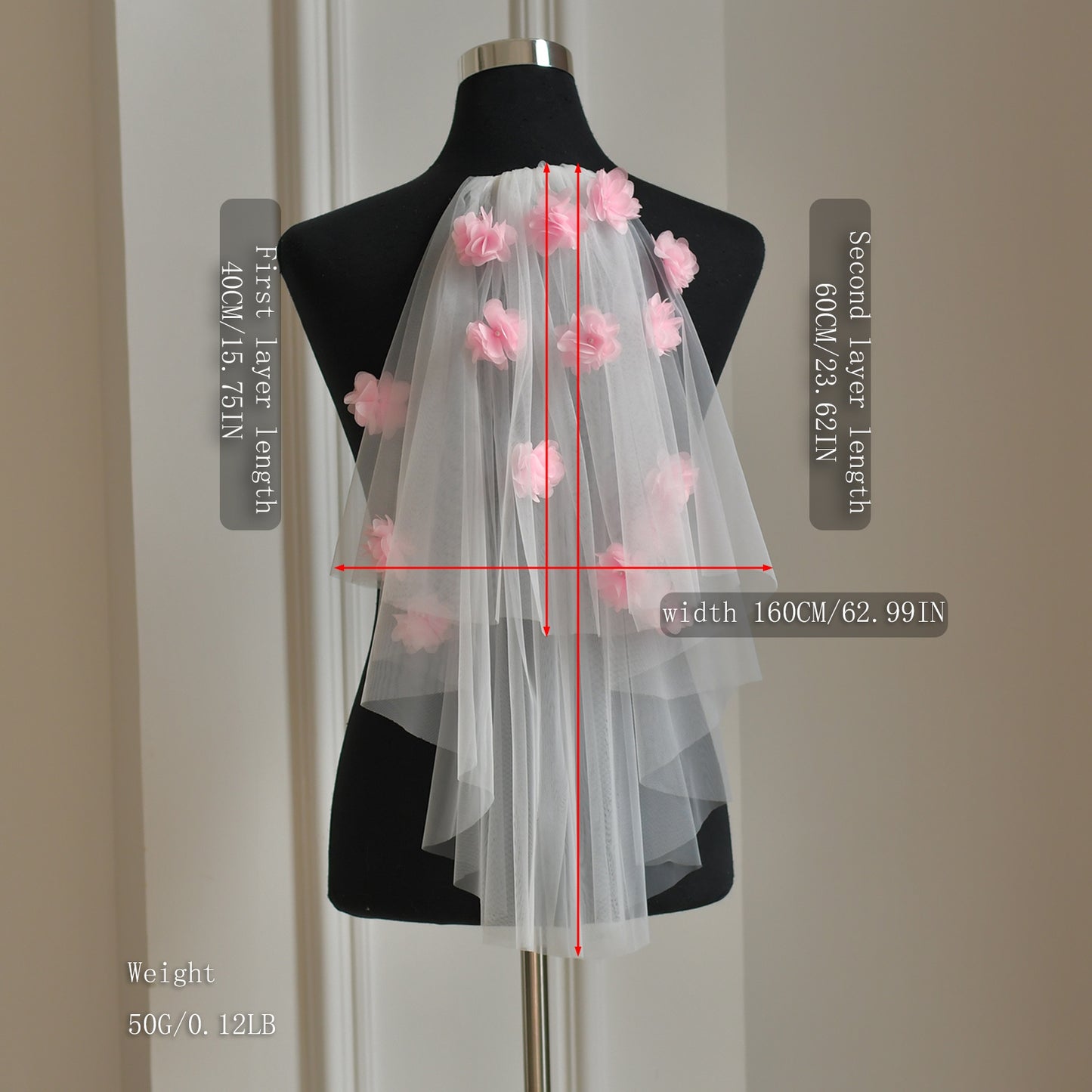 M180-I pink mesh hair comb