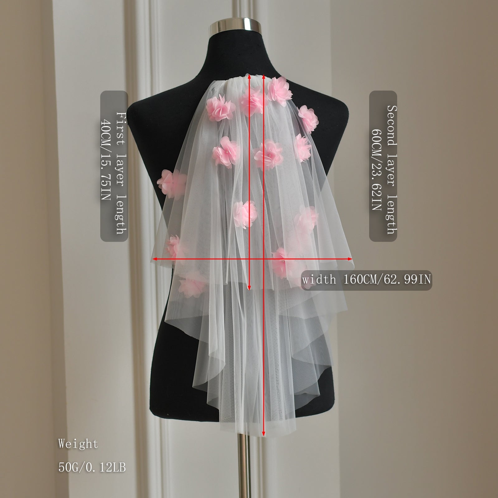 M180-I pink mesh hair comb