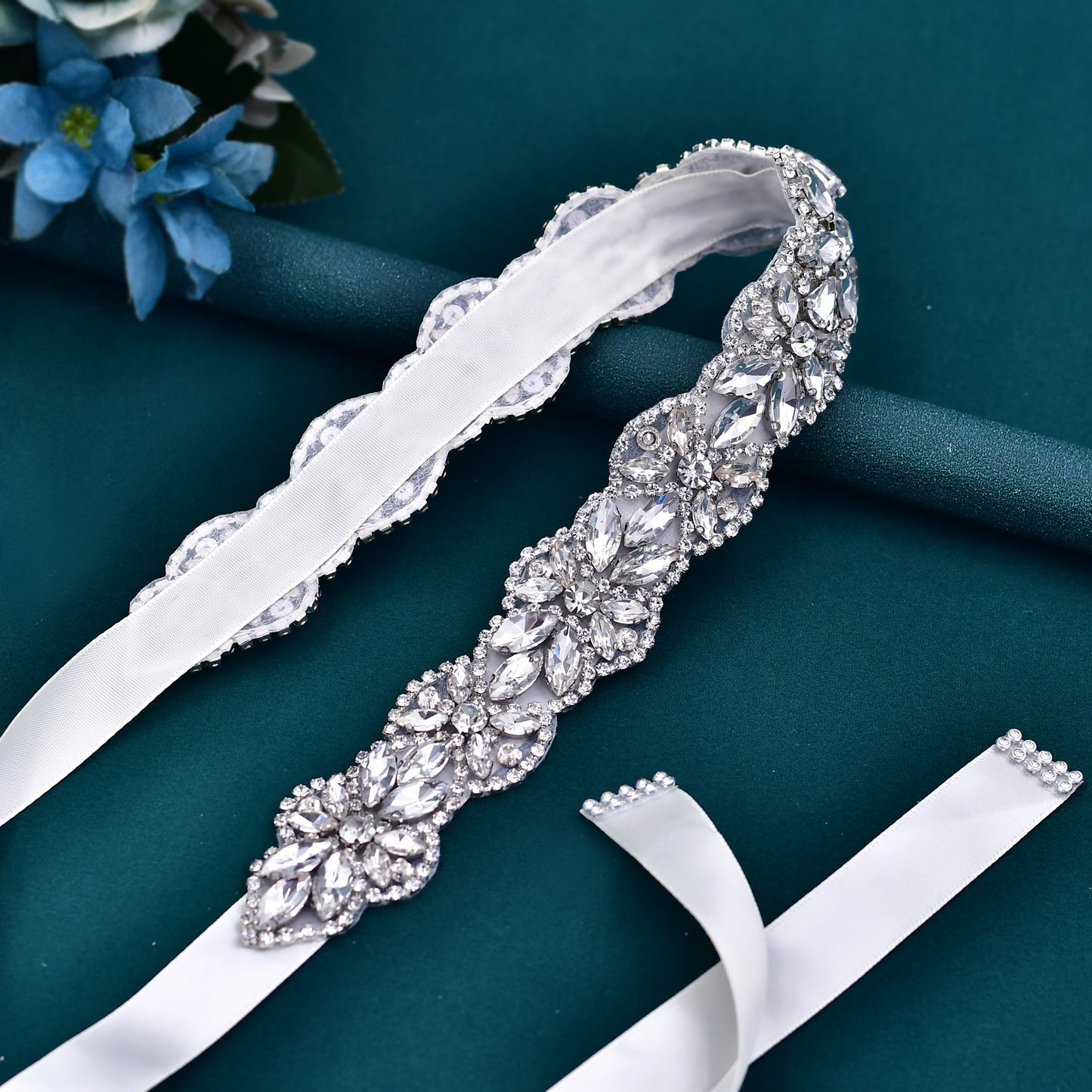 BRIDELLA BS21 New Diamond Wedding Belts Womens Dress Accessories