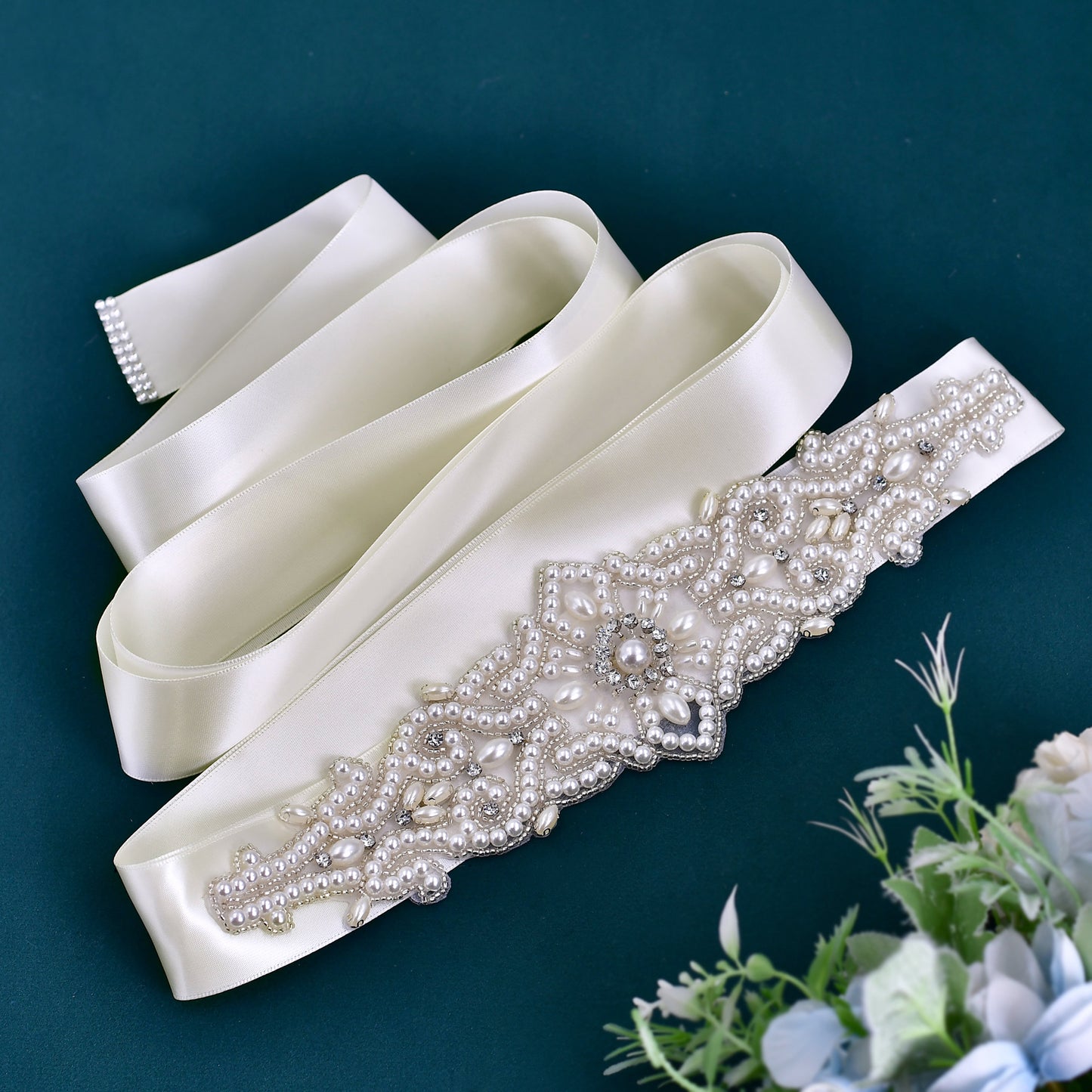 BRIDELLA BS26A Bridal Belt Elegant Womens Dress Accessories Suitable for Wedding