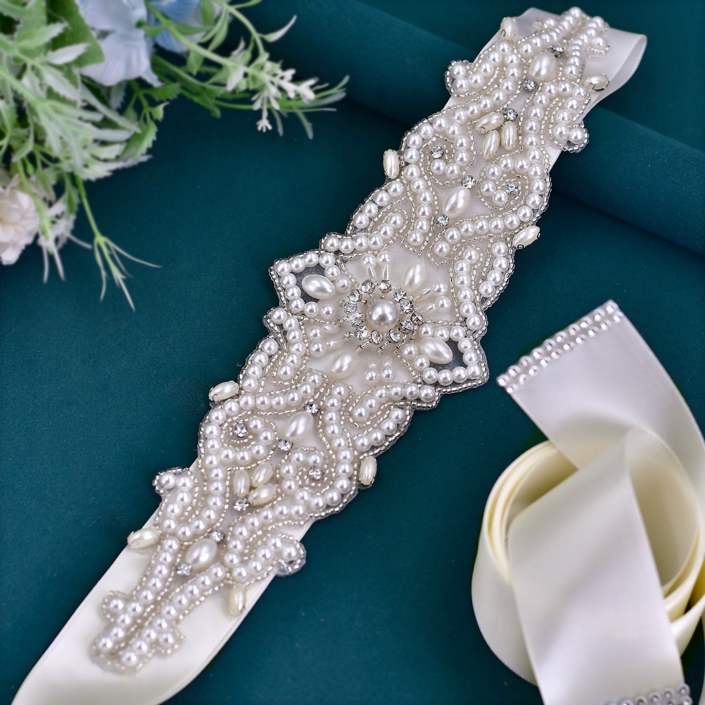 BRIDELLA BS26A Bridal Belt Elegant Womens Dress Accessories Suitable for Wedding