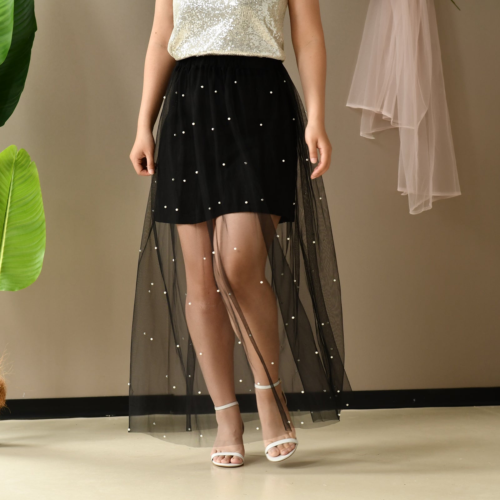 V210-B black pearl mesh accessory