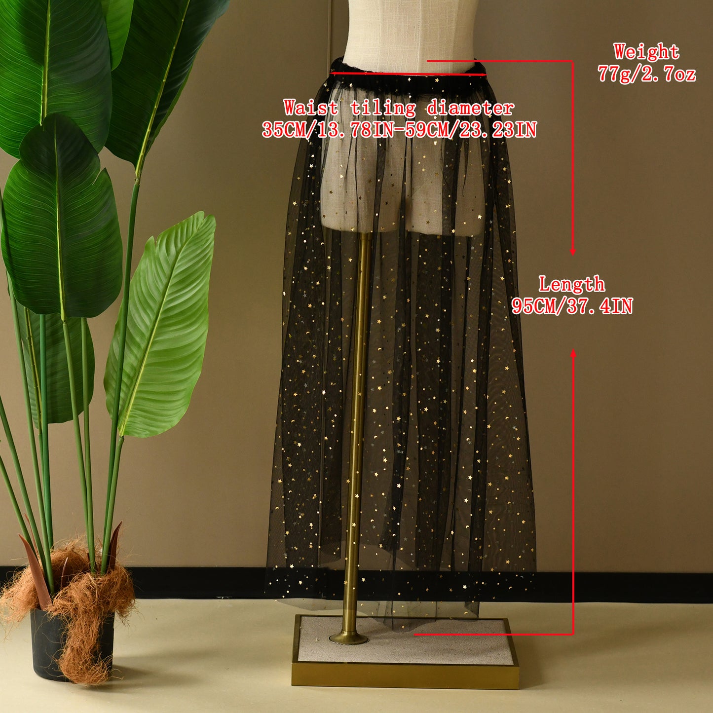 V210B-B black mesh sequins accessory