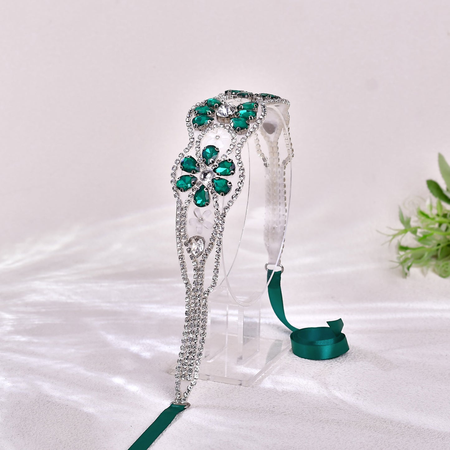 BRIDELLA BS240KL Wedding Dress Belt Hollow Color Rhinestone Wedding Accessories
