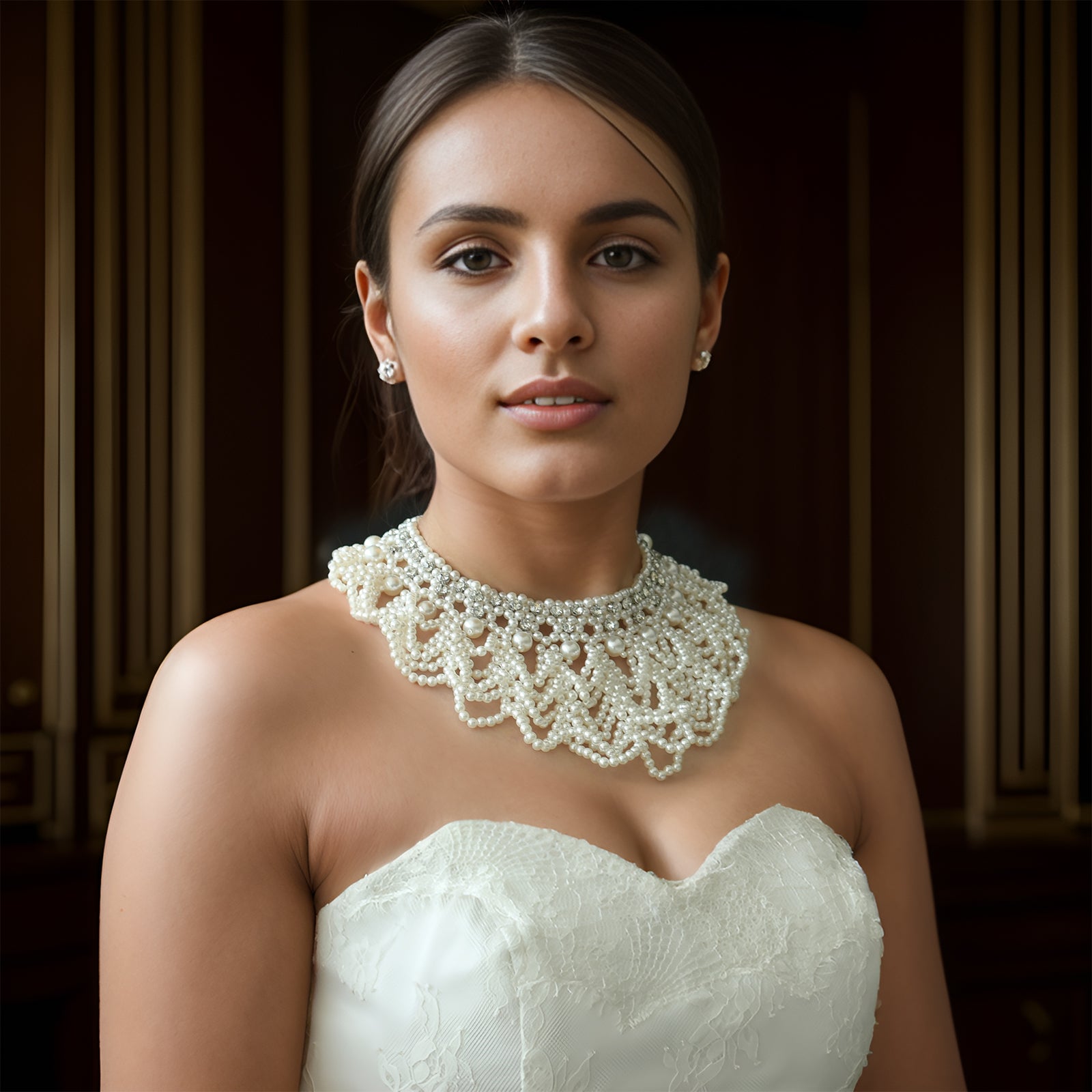 VG05-W white pearl shawl