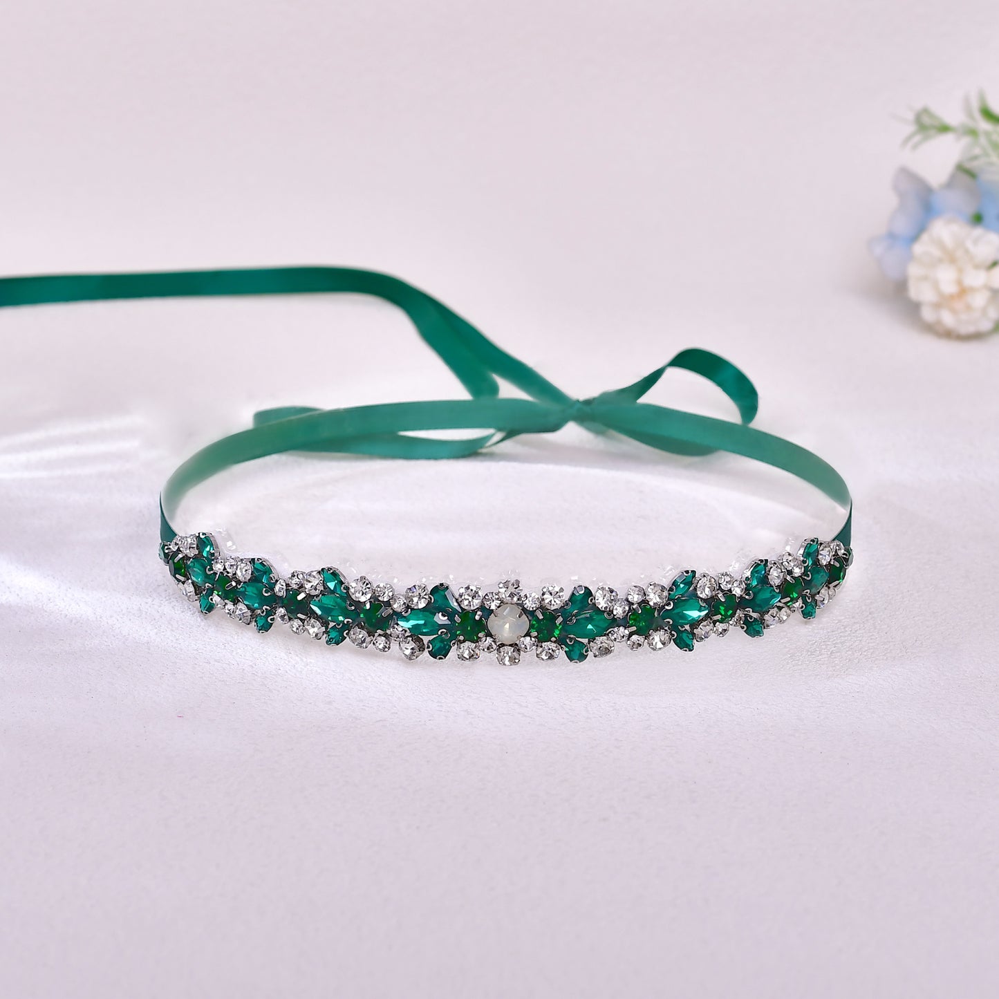 BRIDELLA BS113KL Grandmother Green Ladies Party Dress Belt