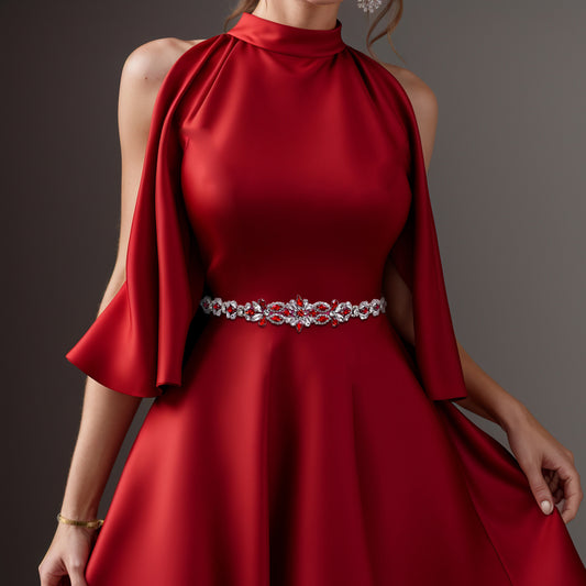 BS167R-Wine Red wine belt