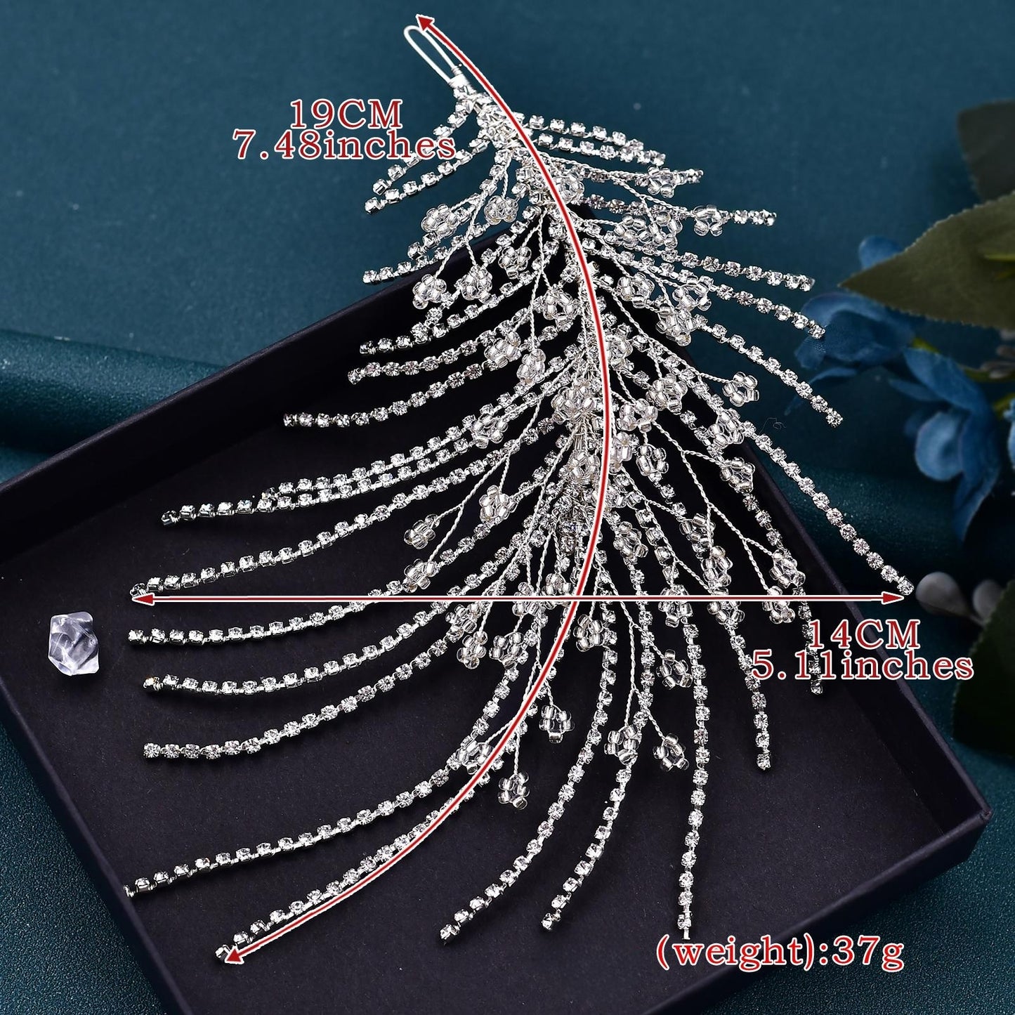 BRIDELLA BHP188 Bridal Headwear Wedding Rhinestone Headpiece Fashion Hair Jewelry Woman Head Piece Crystal Bride Hair Accessories