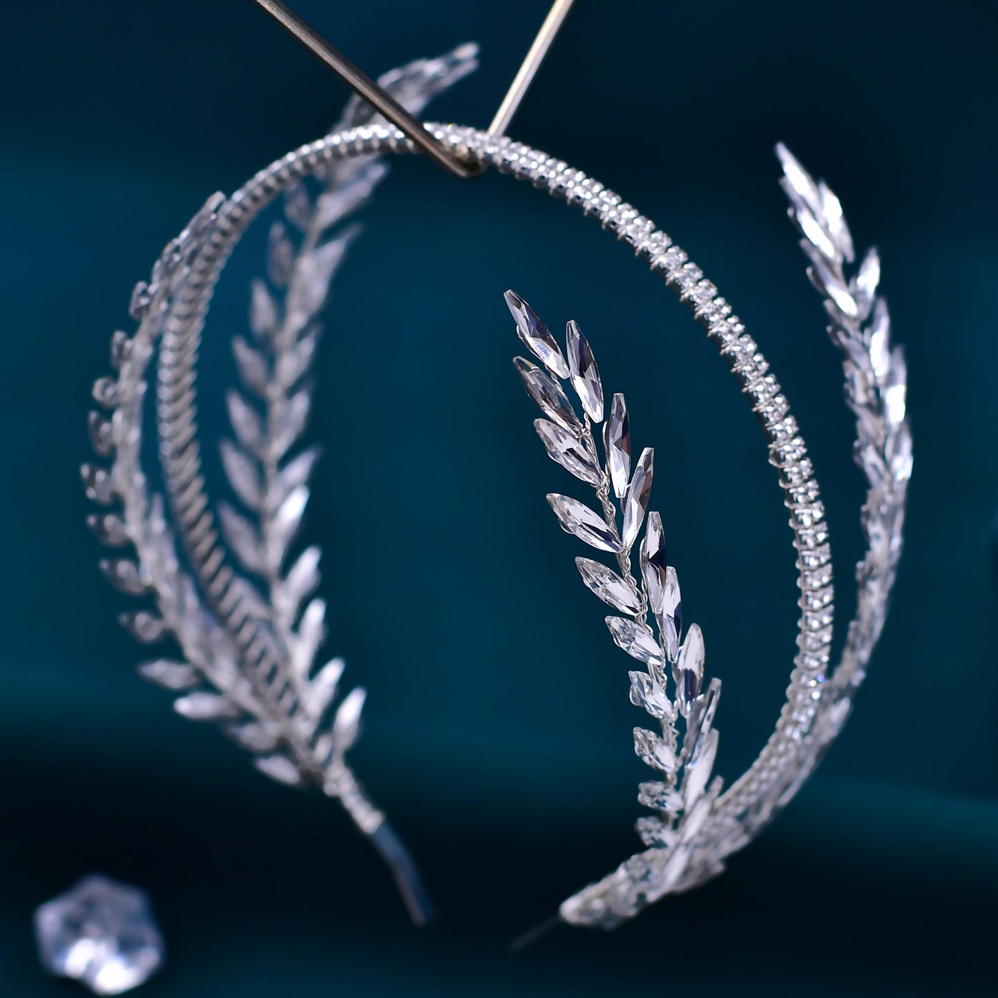 BRIDELLA BHP528 Silvery Rhinestone Headband for Woman Bridal Headpieces Wedding Hair Accessories Party Brides Hairbands Girls Headdress
