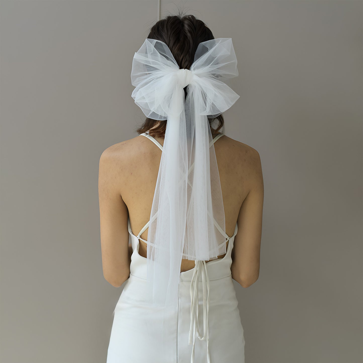 BRIDELLA BM111 Simple Bow Bridal Veil Wedding Wedding Accessories Headdress Party Accessories