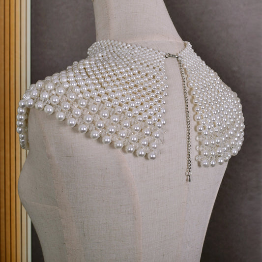 VG68 ivory pearl shawl