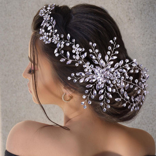 BRIDELLA BHP242 Wedding Headwear Headdresses for Girlfriend Fascinators Headband Bridal Hair Accessories Fashion Woman Tiara