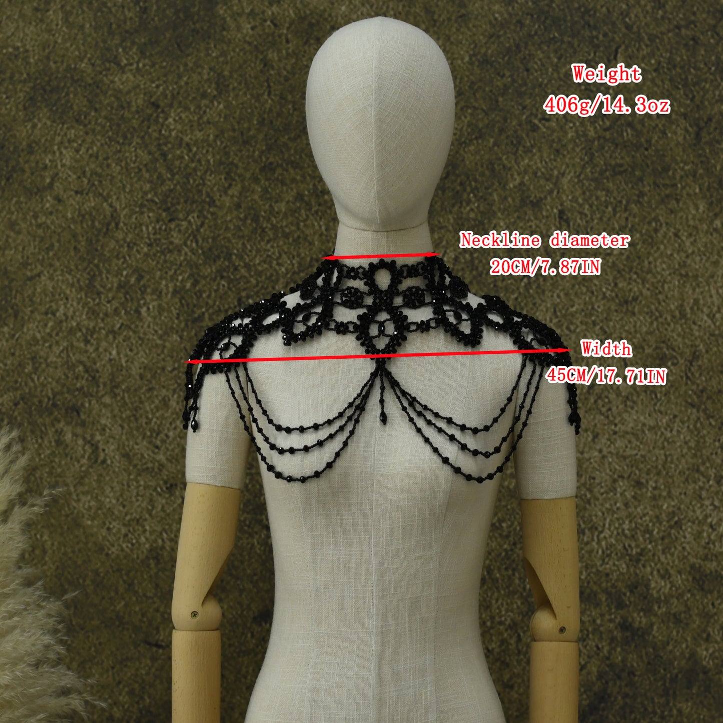 BRIDELLA BVG09 High Quality Imitation Pearl Women's Body Necklace Handmade Beaded Fashion Clothing Accessories Wedding Dress Styling Accessories