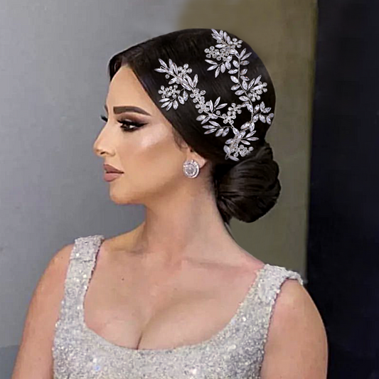 BRIDELLA BHP271 Bridal Rhinestone Hairpin Fashion Hair Clip Woman Wedding Hairpiece Handmade Crystal Hair Accessories Bride Headwear