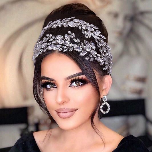 BRIDELLA BHP304 Bridal Tiaras for Wedding Rhinestone Hair Piece Crystal Headpiece Wedding Headpieces for Bride Hair Jewelry HP304