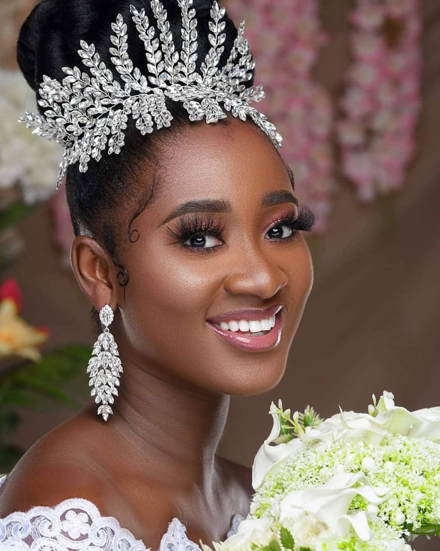 BRIDELLA BHP238 Wedding Hair Accessories Rhinestone Bridal Headband Elegant Women Tiara and Crown Girls Gifts Headdress for Party