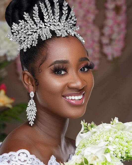 BRIDELLA BHP238 Wedding Hair Accessories Rhinestone Bridal Headband Elegant Women Tiara and Crown Girls Gifts Headdress for Party