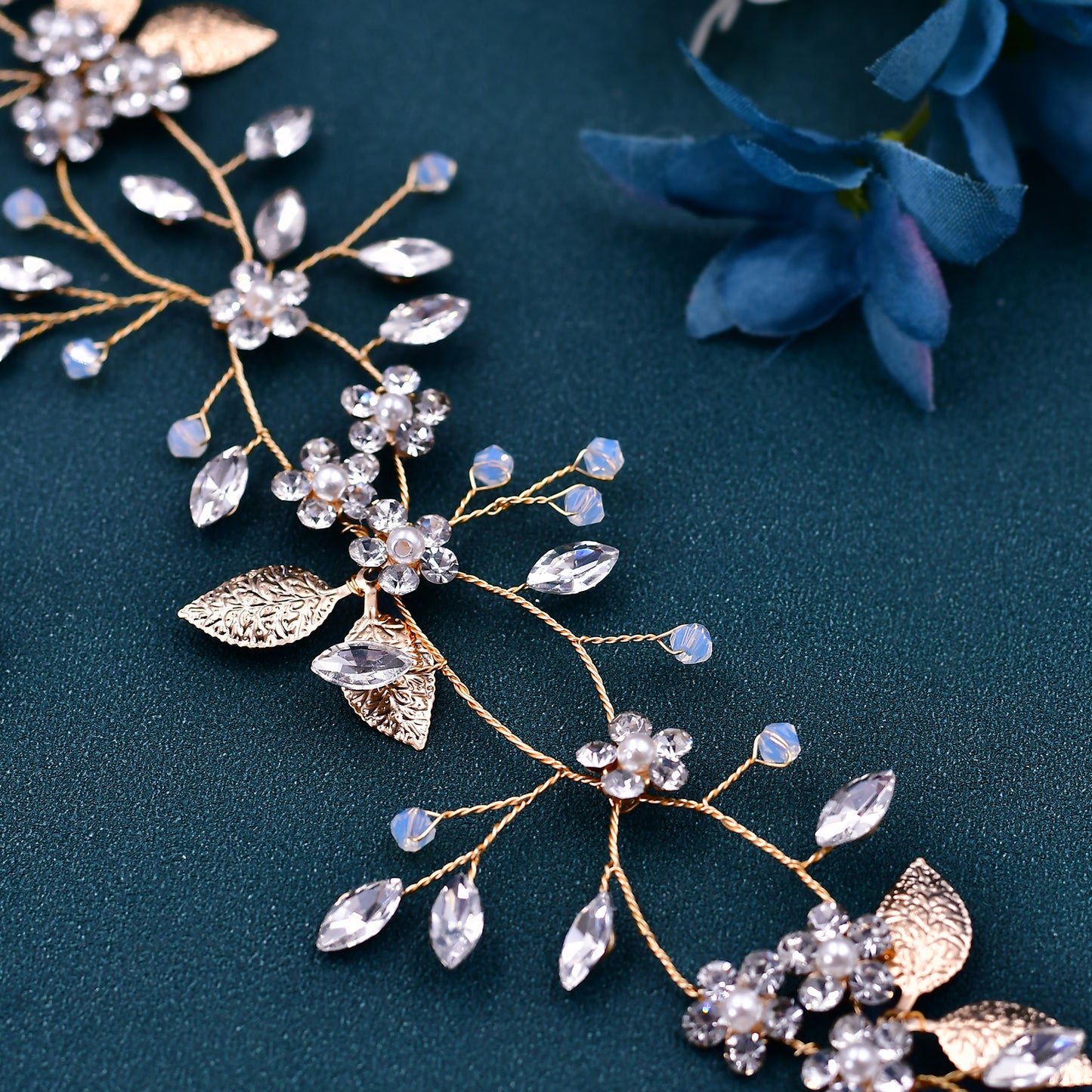 BRIDELLA BHP360 Handmade Crystal Headband for Wedding Hair Accessories Bridal Headpiece Bridesmaids Head Jewelry Women Headwears