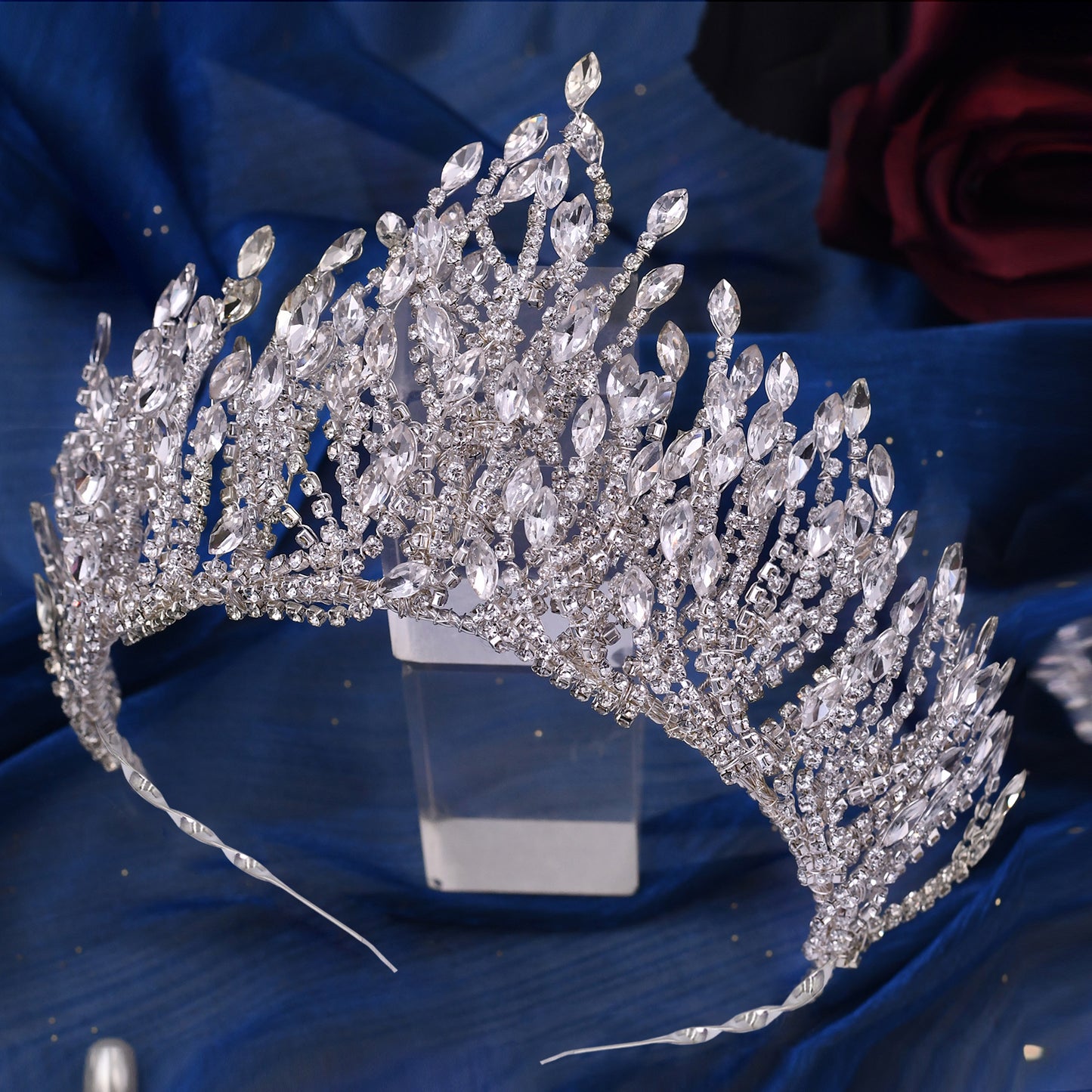 BRIDELLA BHP374 Wedding Tiara Rhinestone Headband Bridal Crown Woman Hair Ornaments Wedding Hair Accessories Brides Headdress