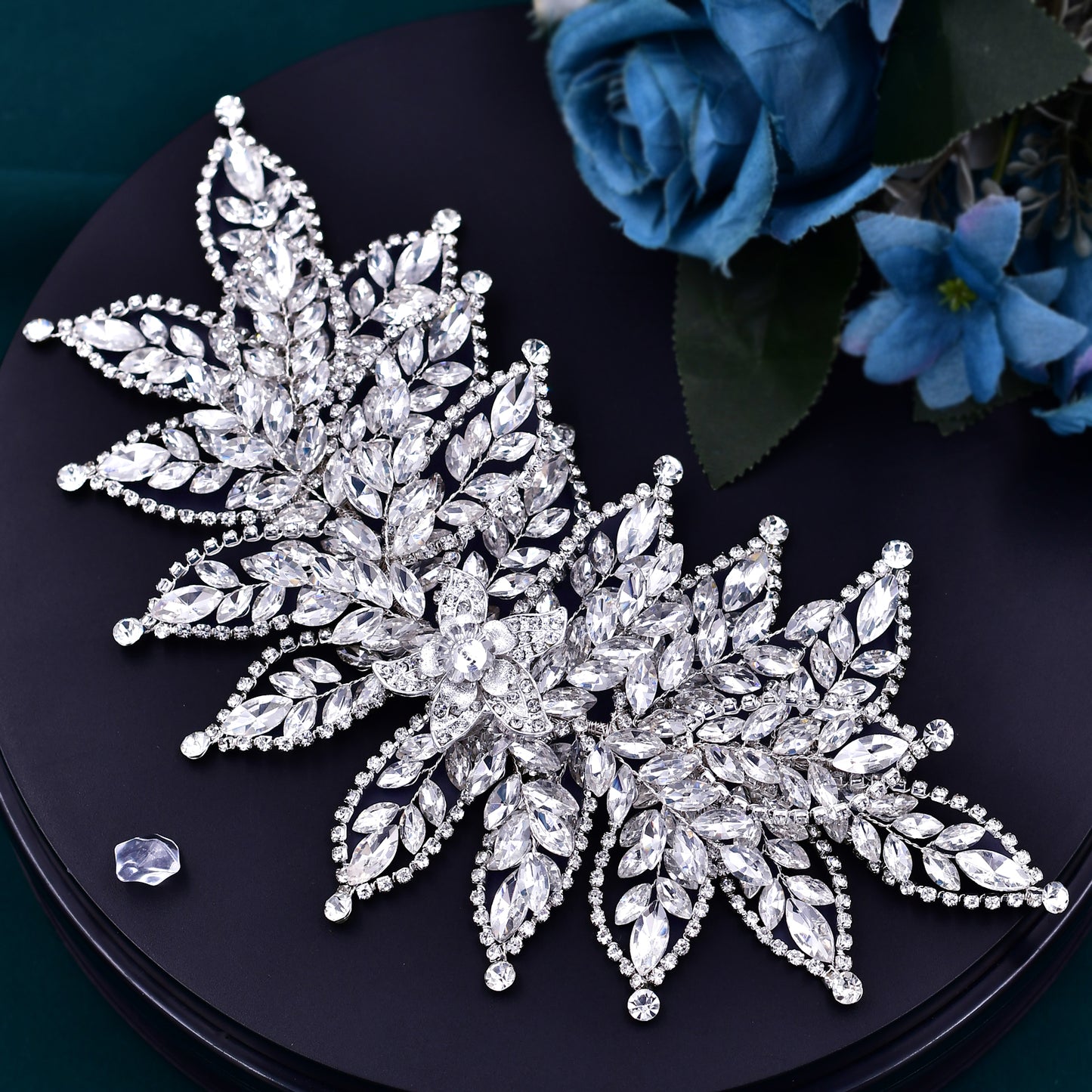 BRIDELLA BHP413 Luxury Bridal Tiara Pageant Head Piece Wedding Hair Accessories Woman Head-wear Crystal Headband Girls Headpiece