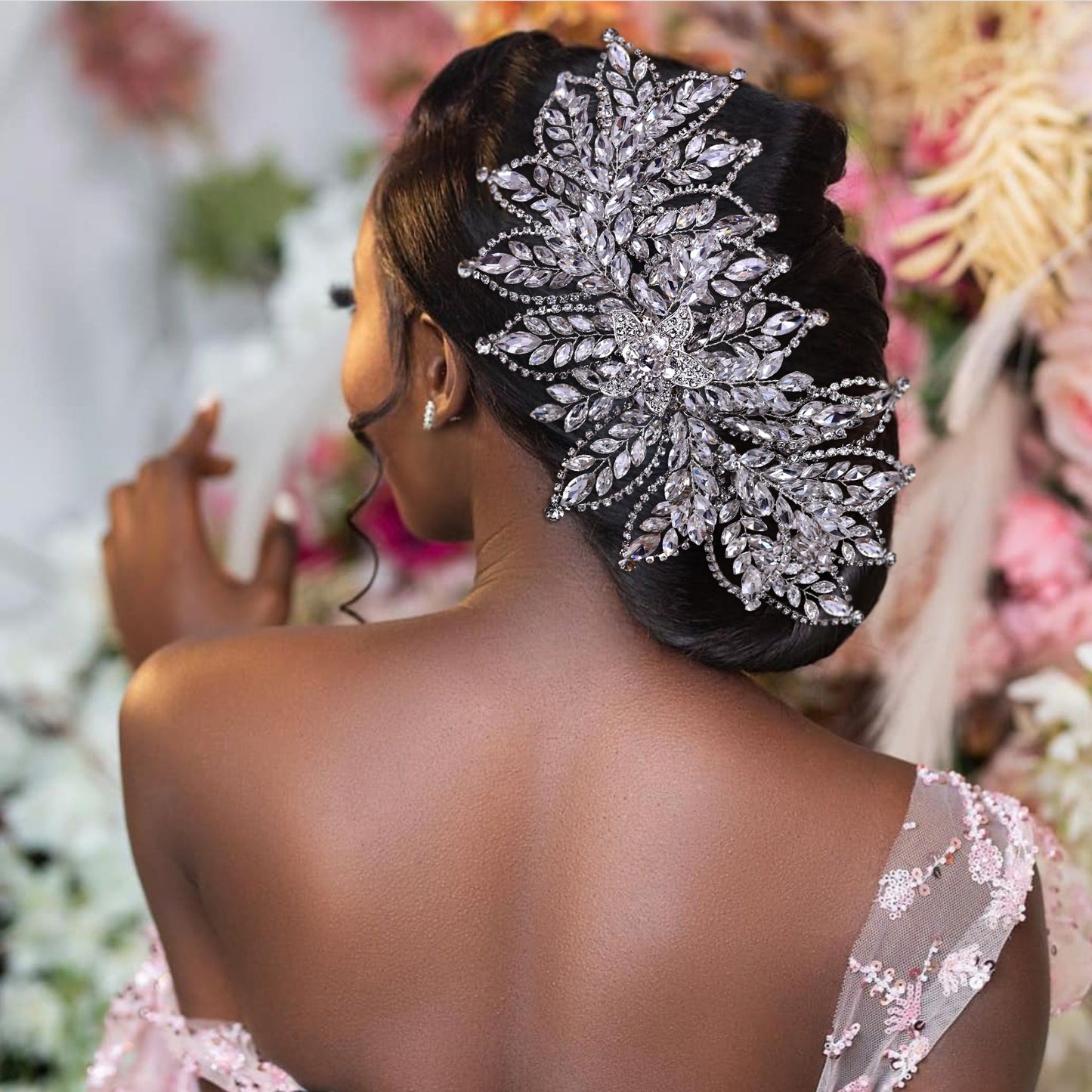 BRIDELLA BHP413 Luxury Bridal Tiara Pageant Head Piece Wedding Hair Accessories Woman Head-wear Crystal Headband Girls Headpiece