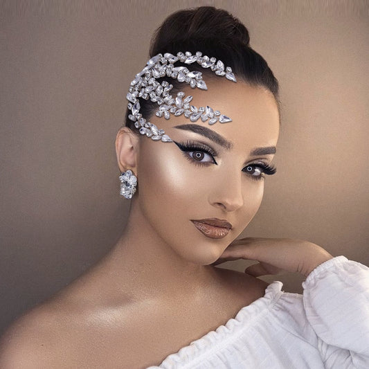 BRIDELLA BHP489  Bridal Comb Rhinestone Headpiece Wedding Head Jewelry Bride Hair Accessories Elegant Crystal Women Headdress