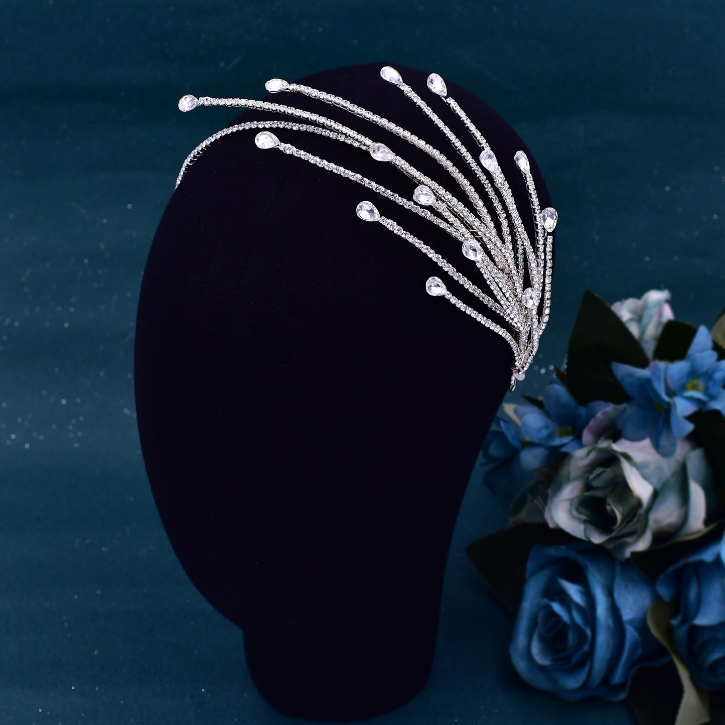 BRIDELLA BHP494 Tree Branch Headband Bridal Headpiece Fashion Wedding Hair Accessories for Women Bridesmaid Headdress Head Jewels