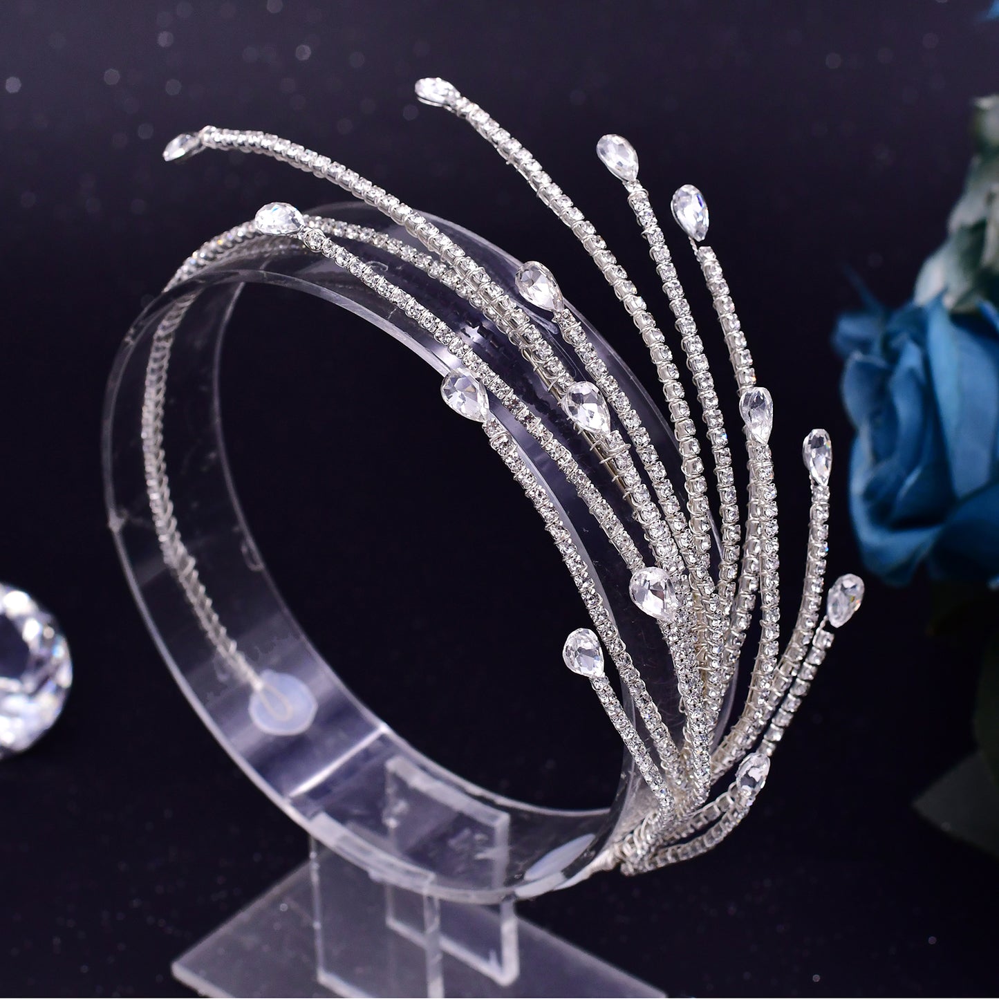 BRIDELLA BHP494 Tree Branch Headband Bridal Headpiece Fashion Wedding Hair Accessories for Women Bridesmaid Headdress Head Jewels