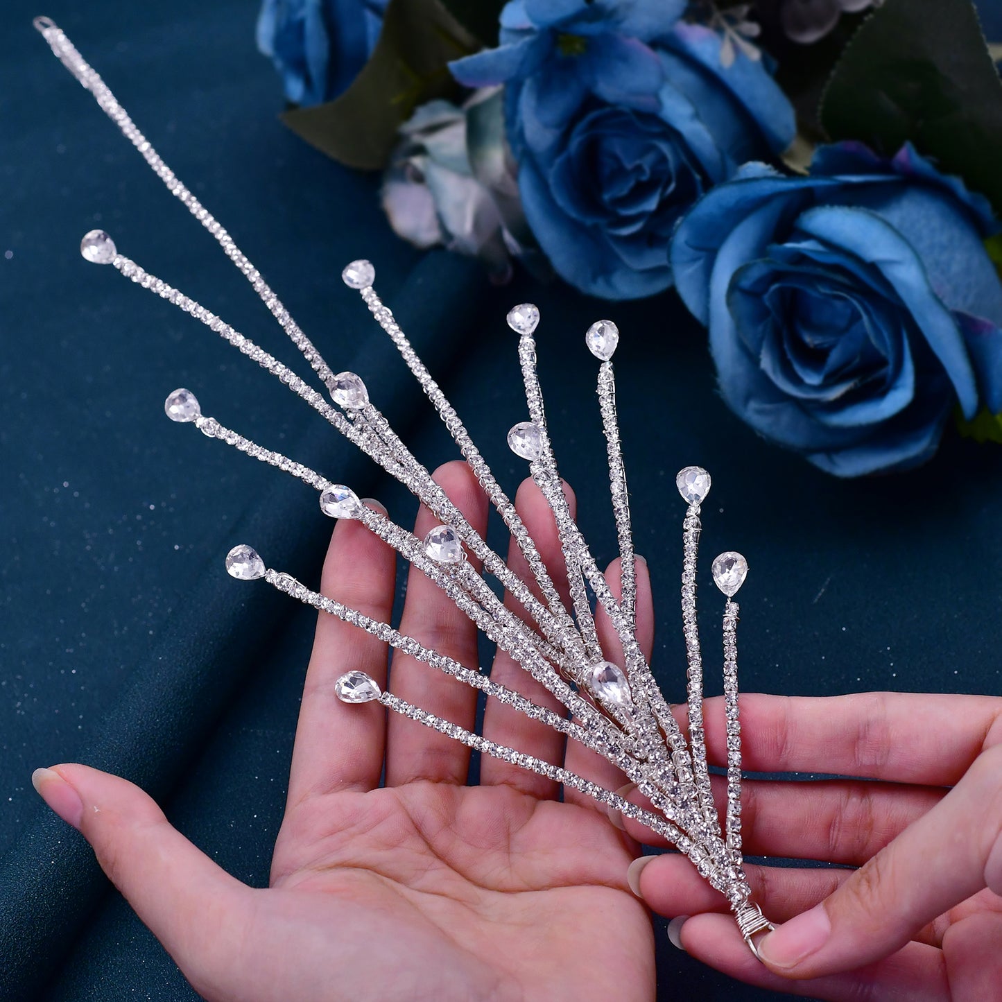BRIDELLA BHP494 Tree Branch Headband Bridal Headpiece Fashion Wedding Hair Accessories for Women Bridesmaid Headdress Head Jewels