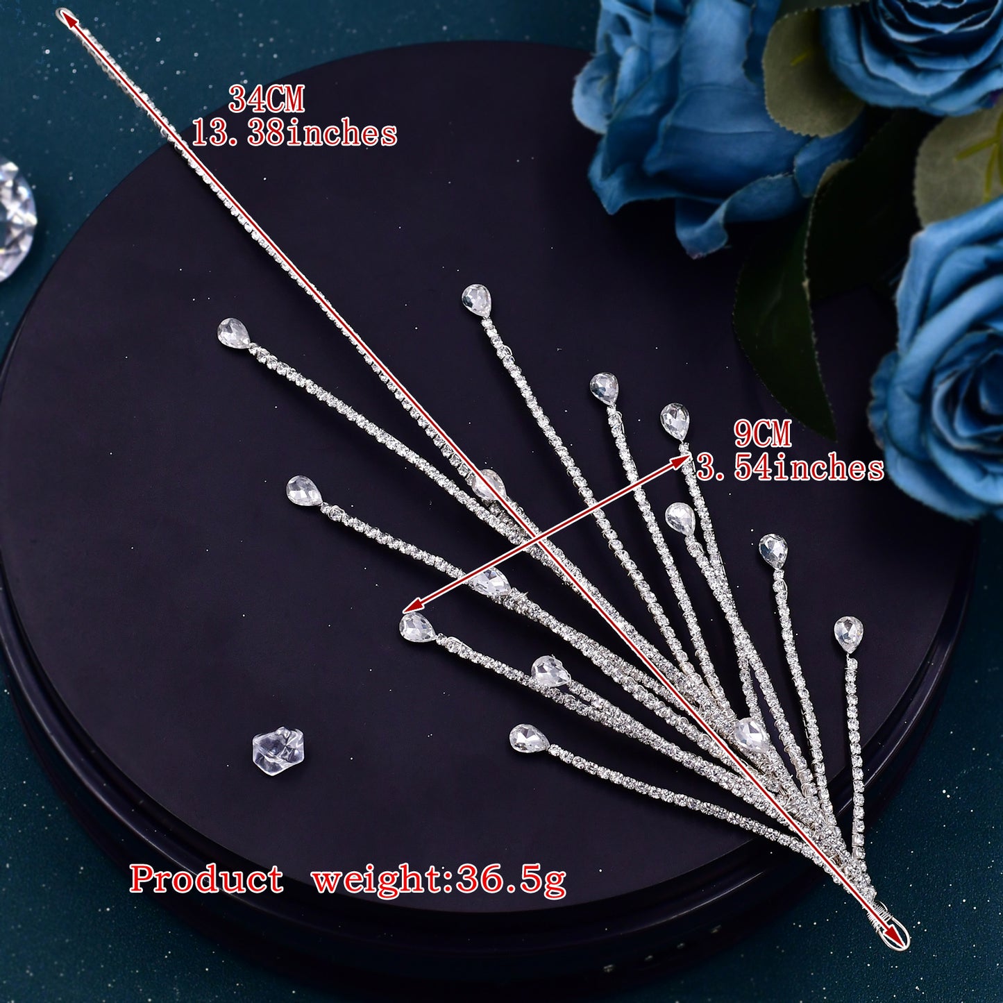 BRIDELLA BHP494 Tree Branch Headband Bridal Headpiece Fashion Wedding Hair Accessories for Women Bridesmaid Headdress Head Jewels