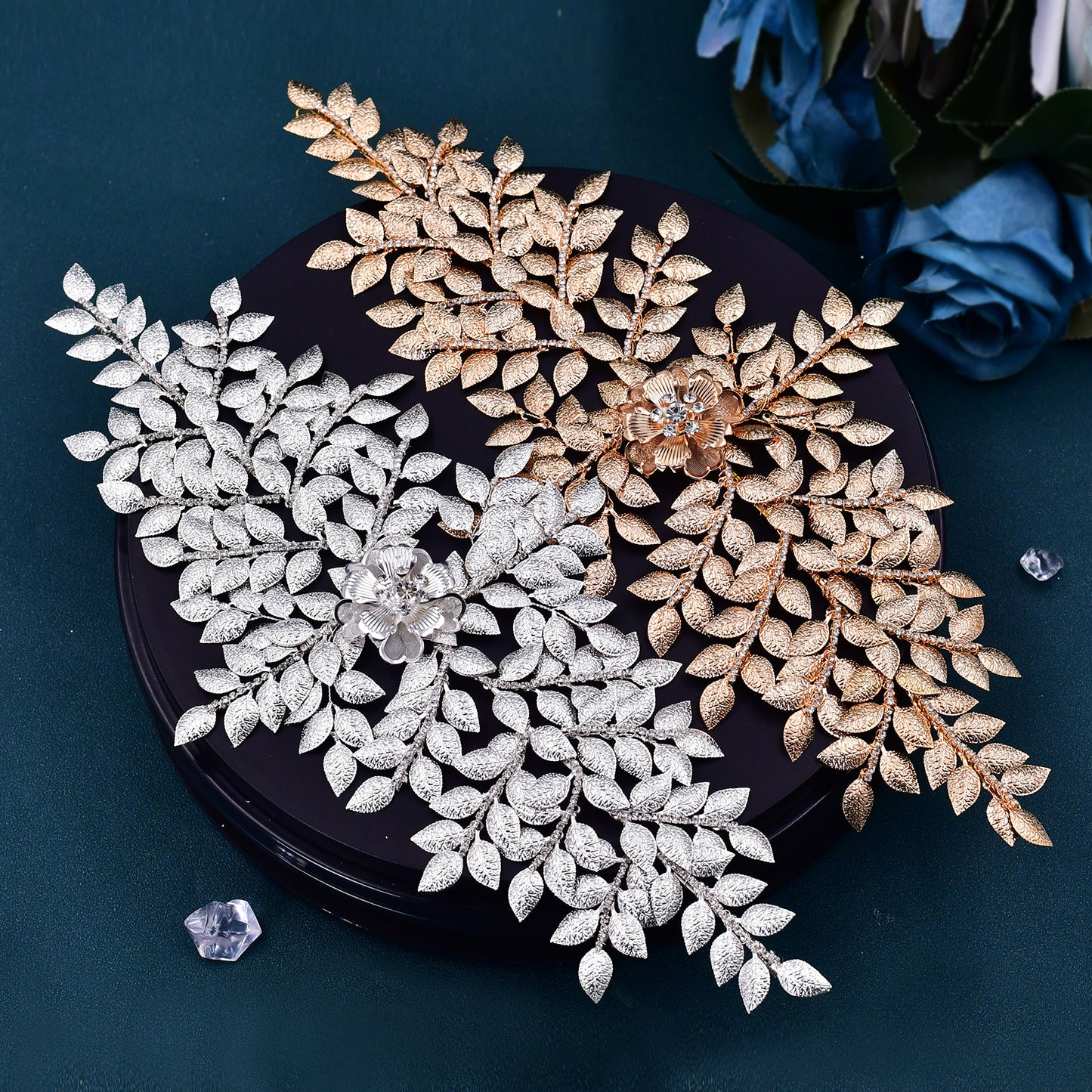 BRIDELLA BHP510 Fashion Bridal Tiara Wedding Crown Hair Accessories Woman Headpiece Bride Head Jewelry Pageant Diadem Headdresses