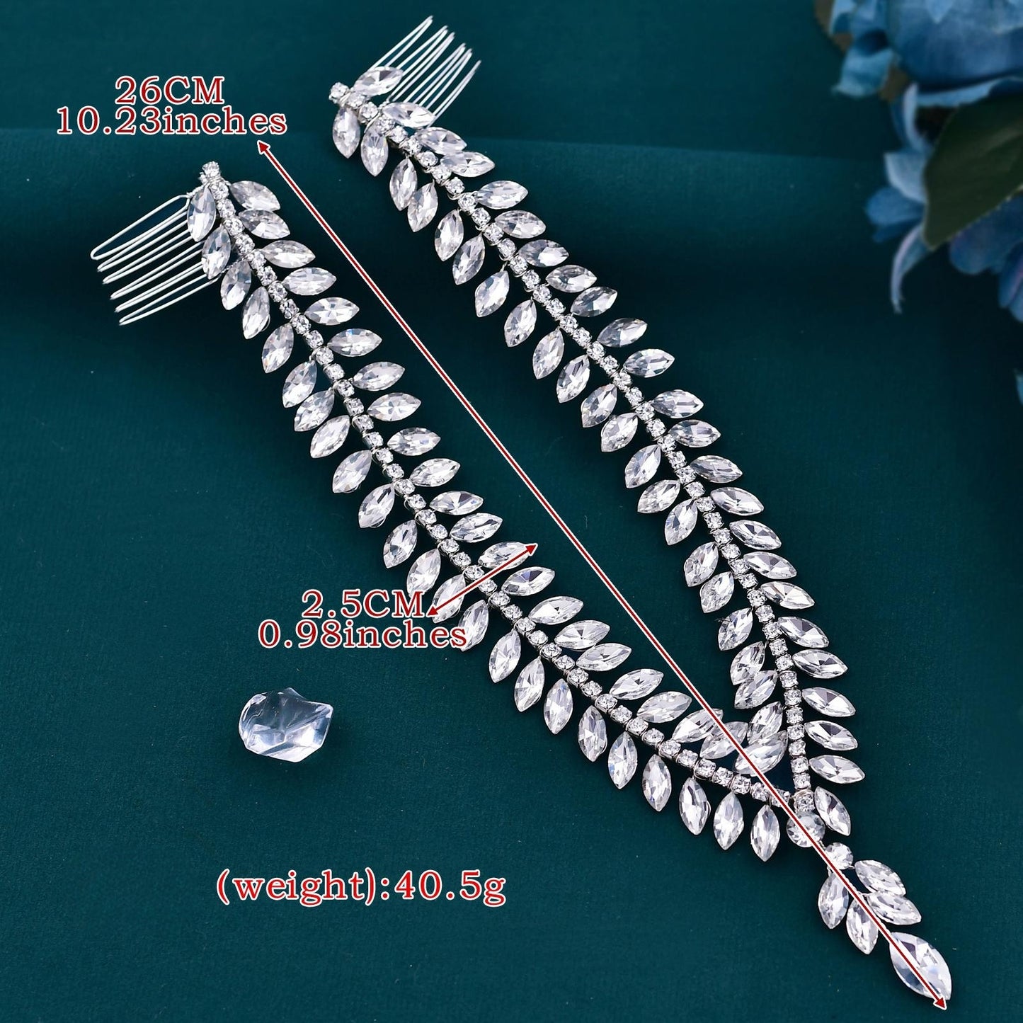 BRIDELLA BHP529 Forehead Headband for Bride Rhinestone Head Chain Woman Tiara Wedding Hair Accessories Jewelry Bride Headdress
