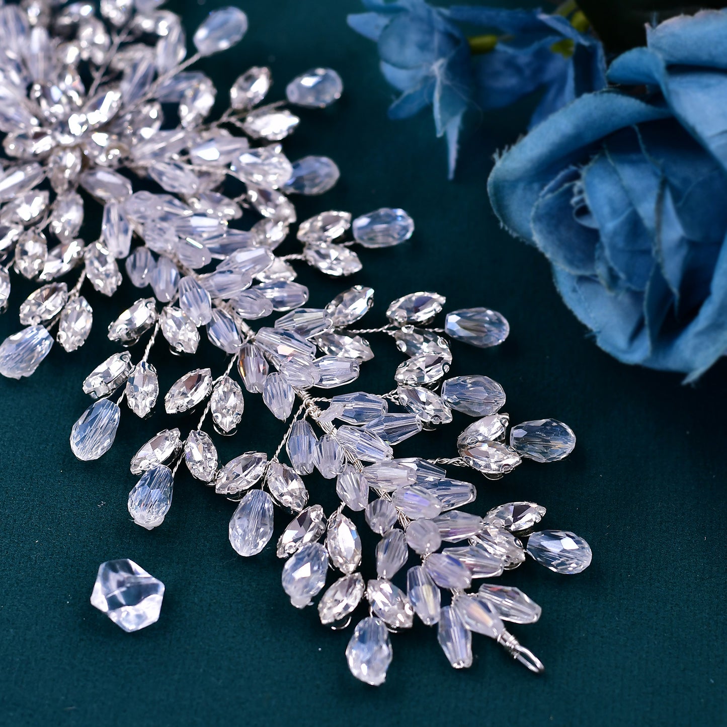 BRIDELLA BHP539  Wedding Headband Crystal Bridal Headpiece Wedding Hair Accessories Woman Headwear for Party Bride Headdresses