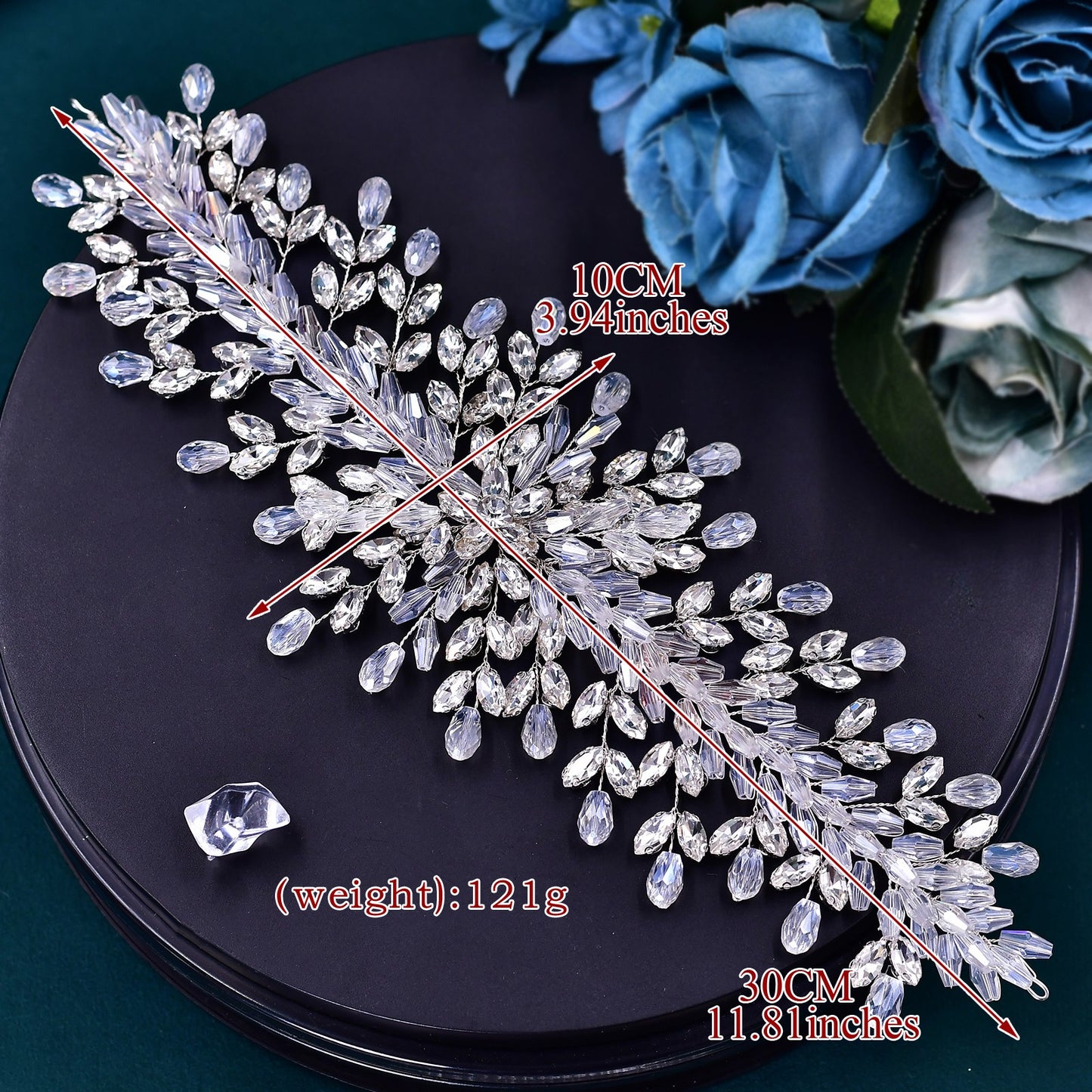 BRIDELLA BHP539  Wedding Headband Crystal Bridal Headpiece Wedding Hair Accessories Woman Headwear for Party Bride Headdresses