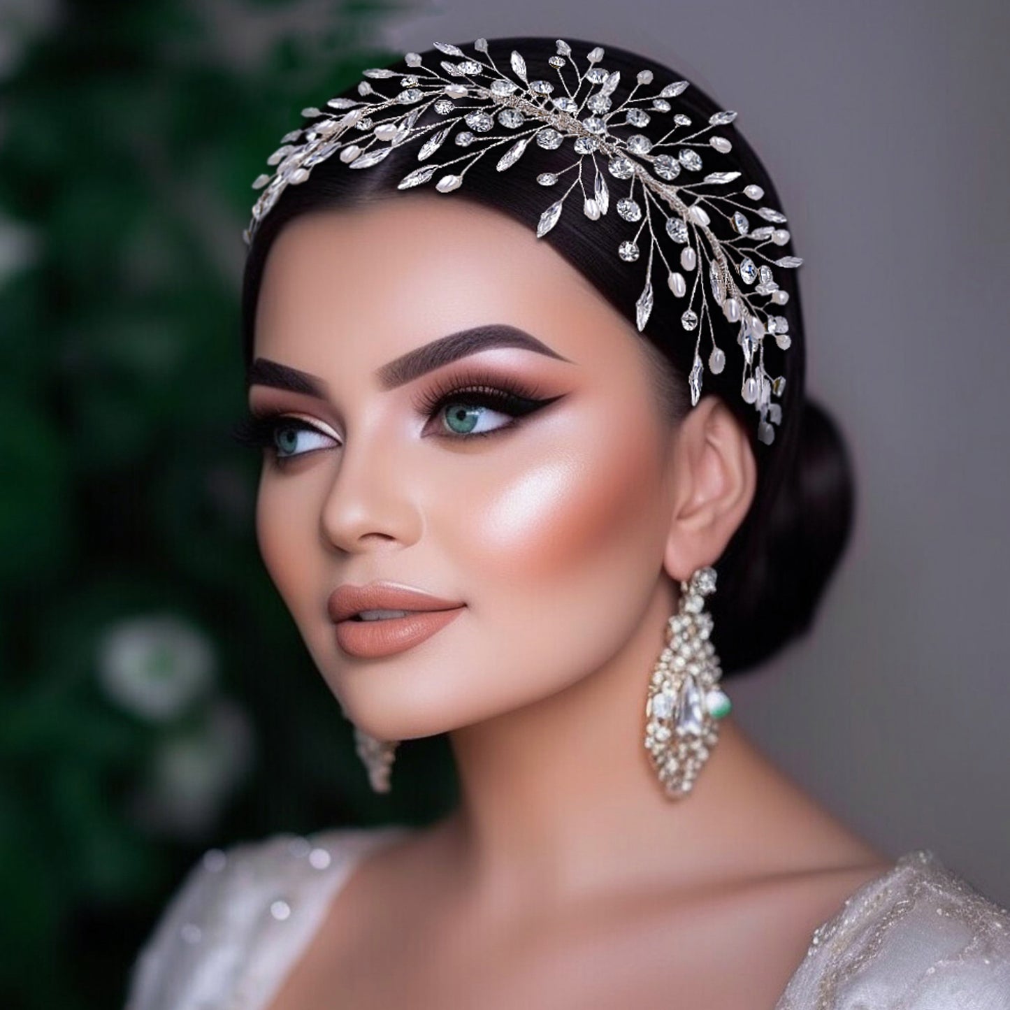 BRIDELLA BHP546 Bridal Comb Wedding Hair Accessories Shiny Rhinestone Woman Headpiece with Comb Bride Hair Clip Bridesmaid Tiara
