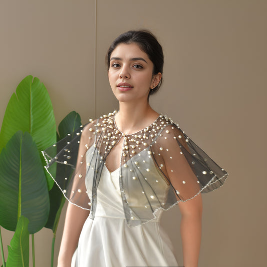 VG31-B ivory mesh shawl