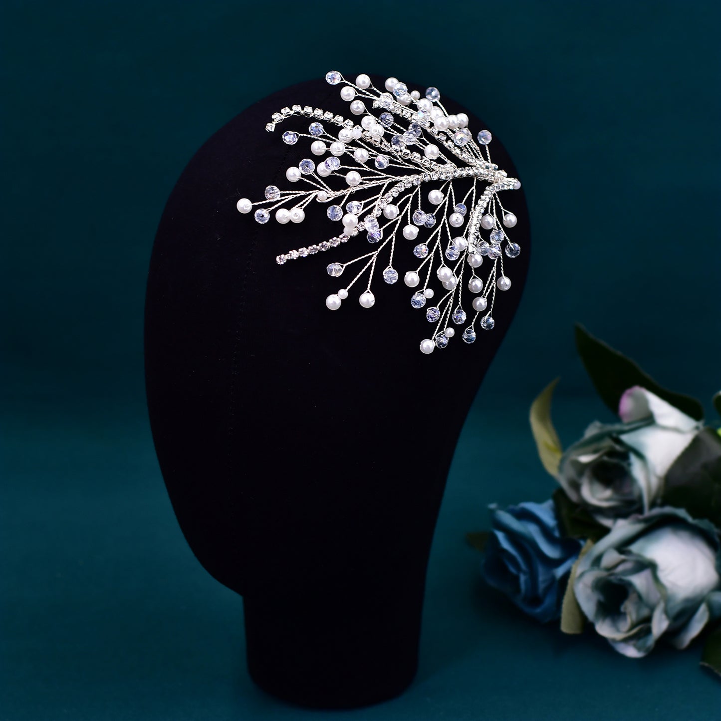 BRIDELLA BHP587  Shiny Bridal Head Piece Crystal Woman Headband for Party Wedding Hair Accessories Bride Tiara Bridesmaid Headwear