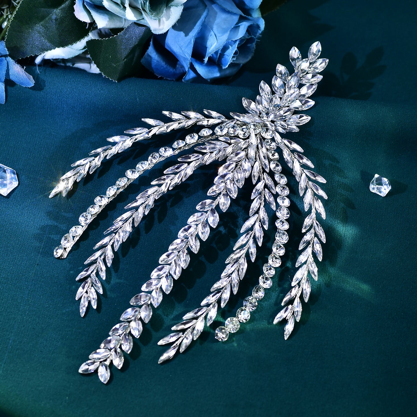 BRIDELLA BHP623  Rhinestone Forehead Piece Fashion Crystal for Bridal Headpiece Wedding Headpiece Bridesmaids