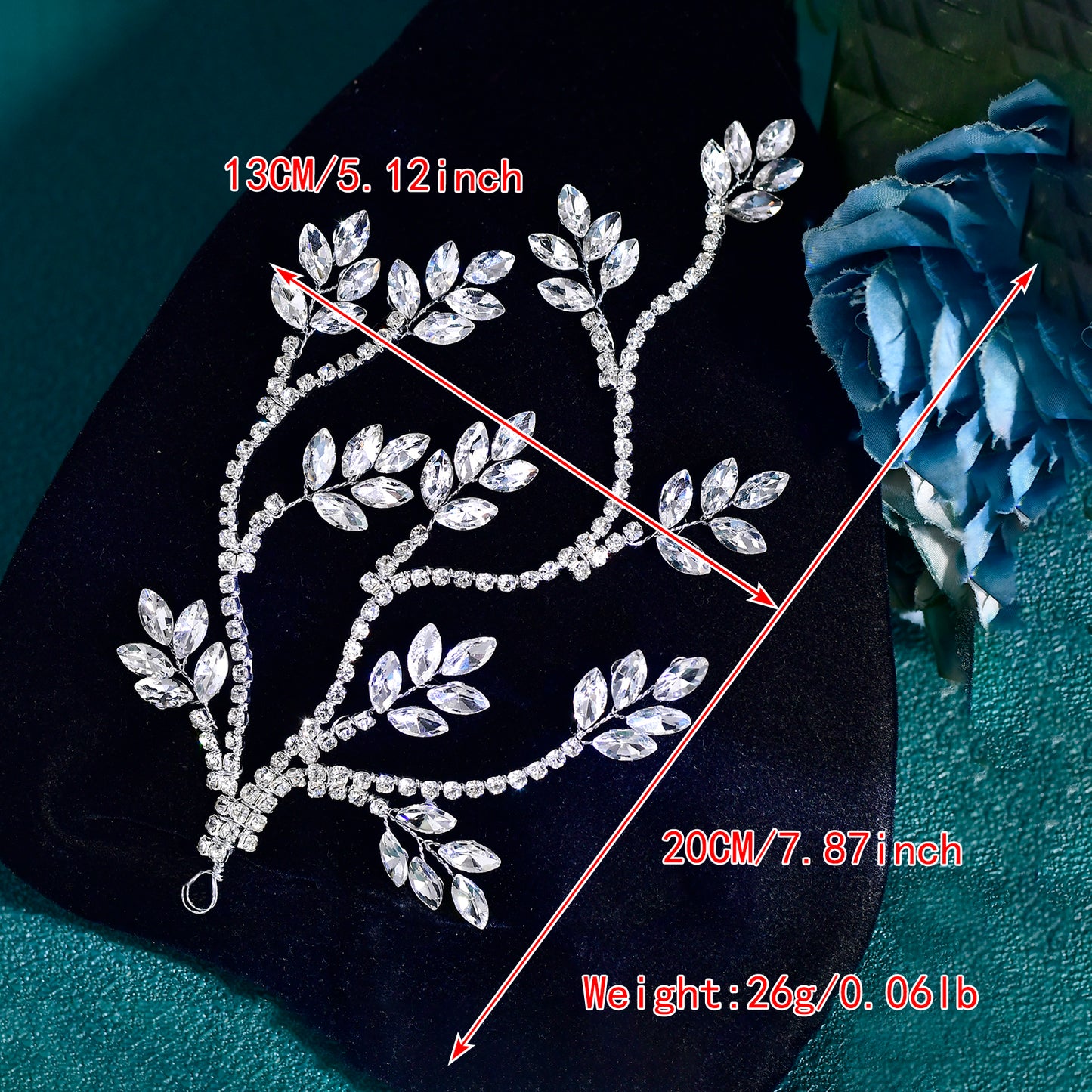 BRIDELLA BHP798 Fashion Bride Hair Pieces Bling Rhinestone Wedding Headband Hair Accessories Women Banquet Headpieces Tiara