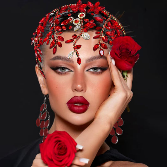 BRIDELLA BHP858 Wedding Bride Rhinestone Hair Hoop Women Hair Band Party Crown Bridal Tiara Vintage Accessories Banquet Headband