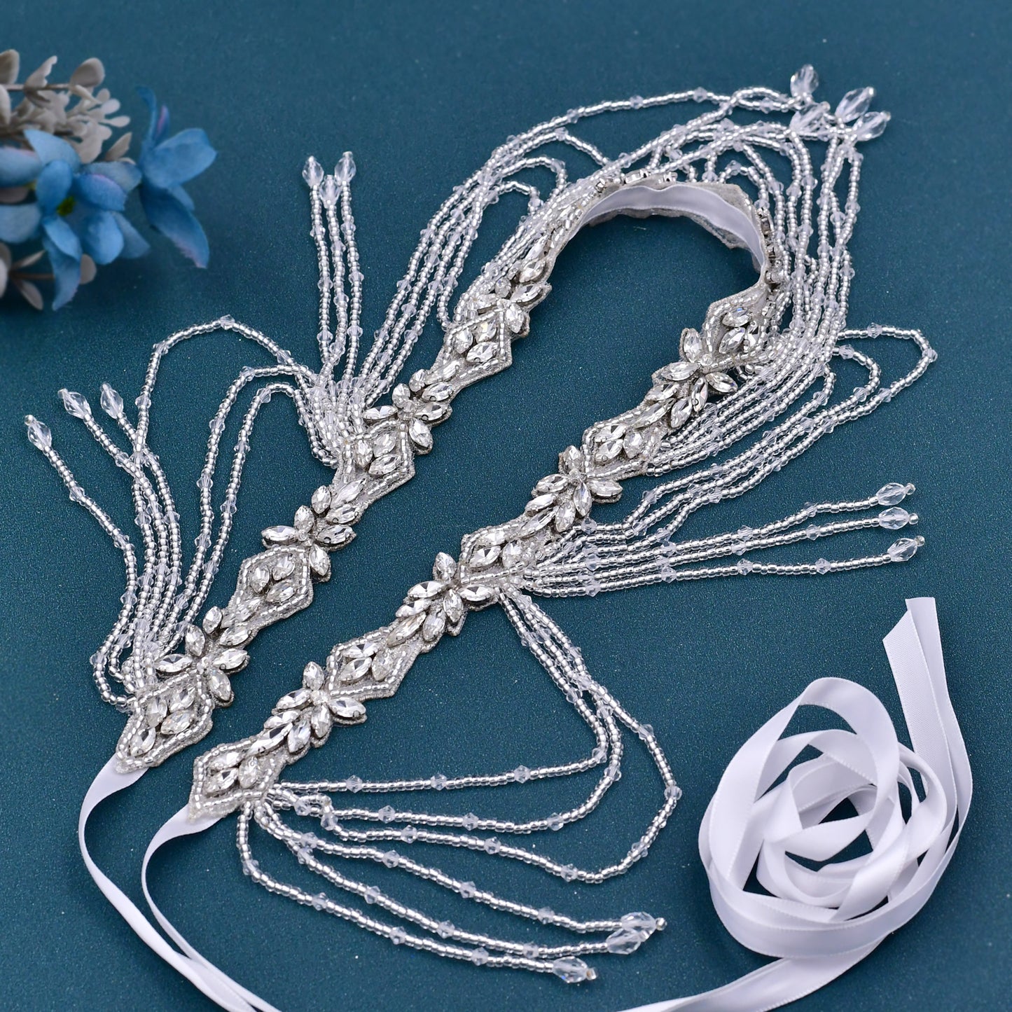 BRIDELLA BS08 Four Season Universal Womens Belt High End Dress Decoration Inlaid With Rhinestones