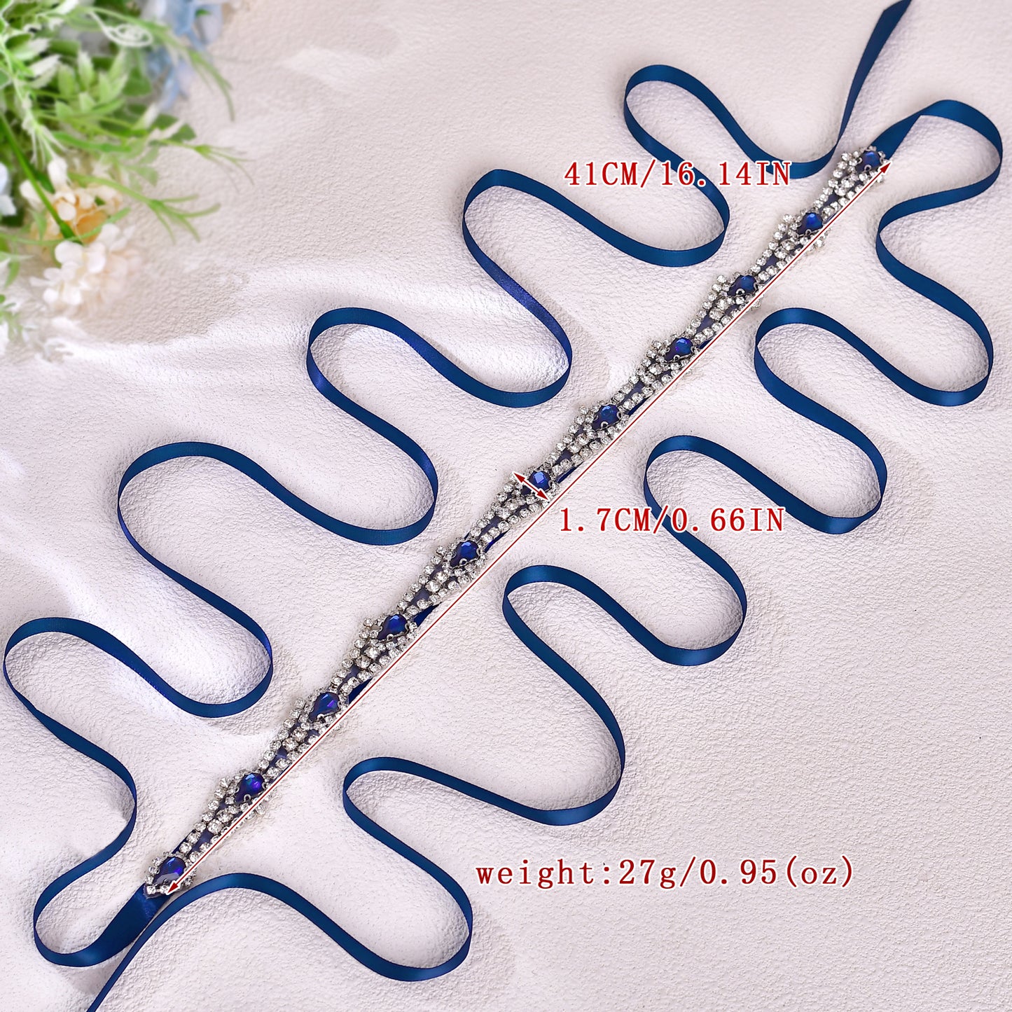 BRIDELLA BS31ML Dark Blue Dress With Diamond Collar Suitable For Travel Parties
