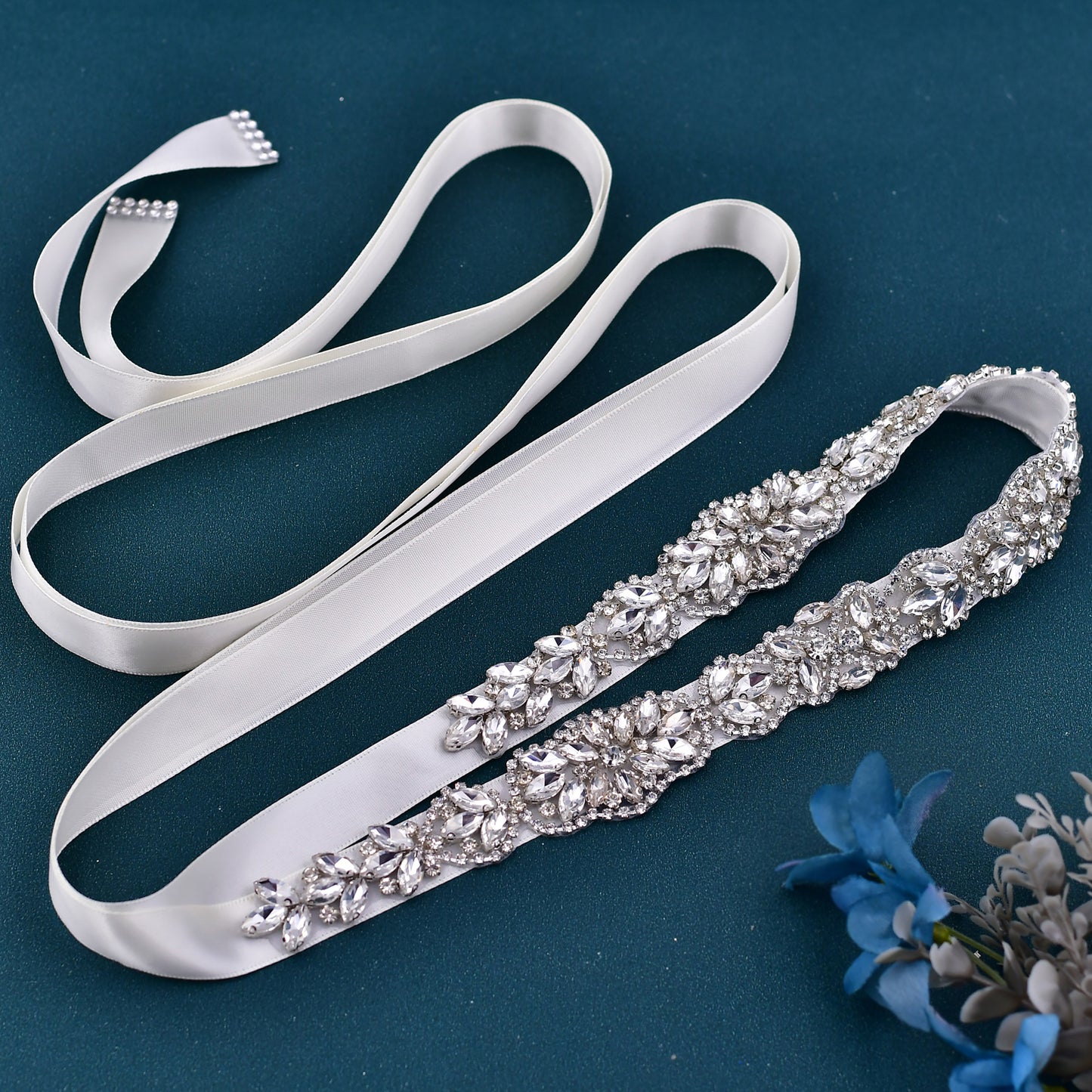 BRIDELLA BS75 Luxuriou Diamond Baroque Style Banquet Womens Belt Strap