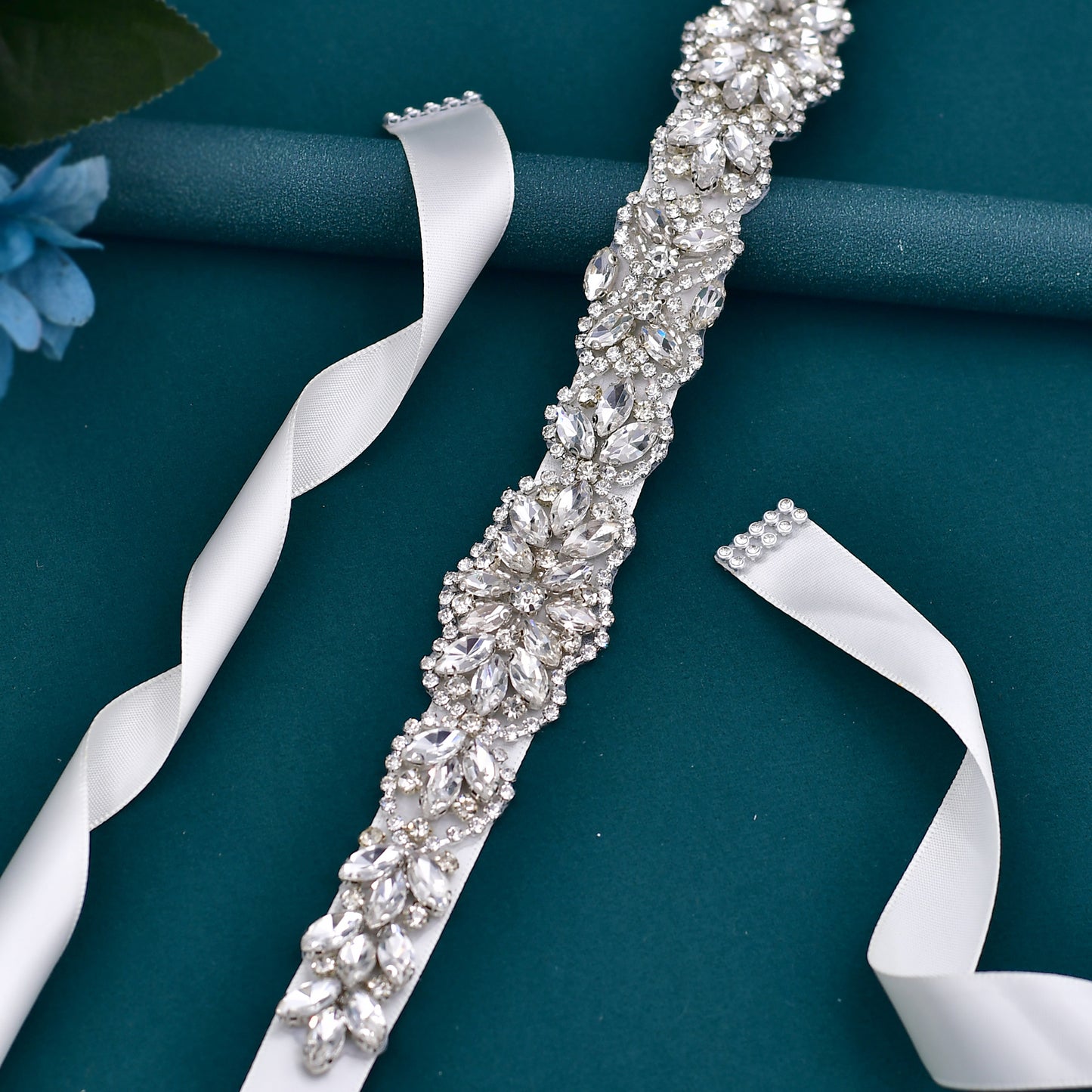 BRIDELLA BS75 Luxuriou Diamond Baroque Style Banquet Womens Belt Strap