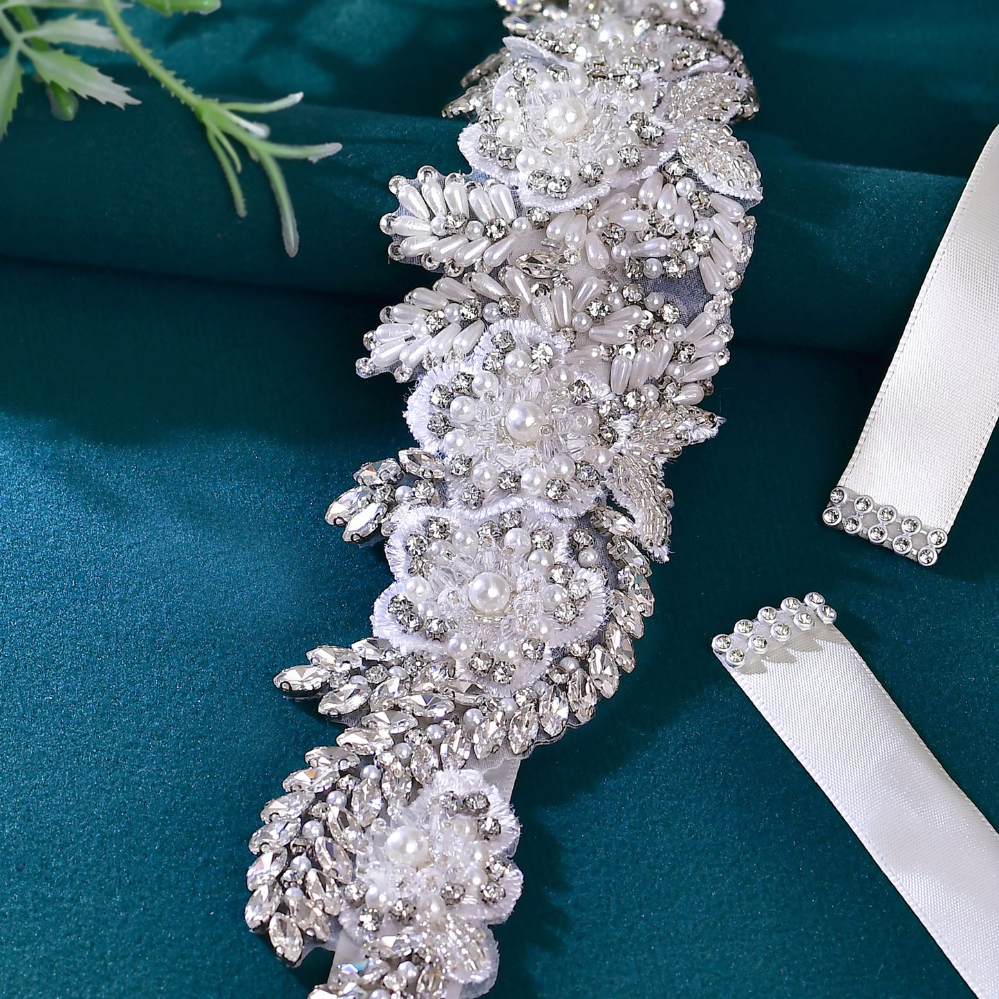 BRIDELLA BS83 Wedding Belt   Party Dress Jewelry   Bridal Belt